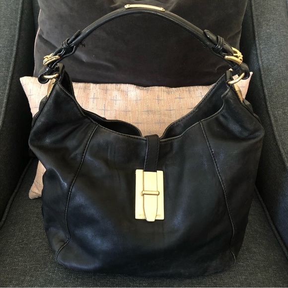 Michael Kors Handbags - Michael Kors Studded Slouchy Leather Hobo Bag Black